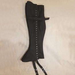 Guêtres en laine noire 1786