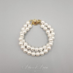 Bracelet 2 rangs Perle