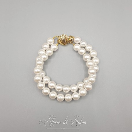 Bracelet 2 rangs Perle