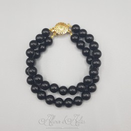 Bracelet 2 rangs Agate