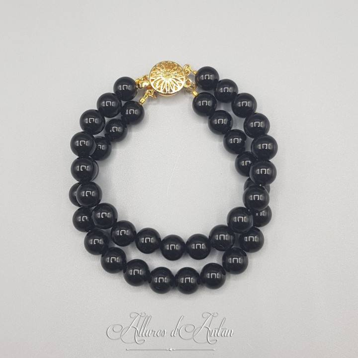 Bracelet 2 rangs Agate